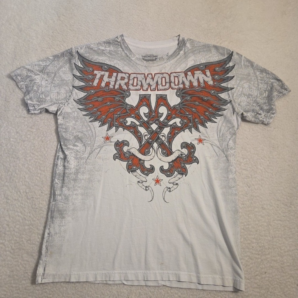 Lyoto The Dragon Machida MMA‎ Throwdown T Shirt Mens 2XL Affliction Style Goth